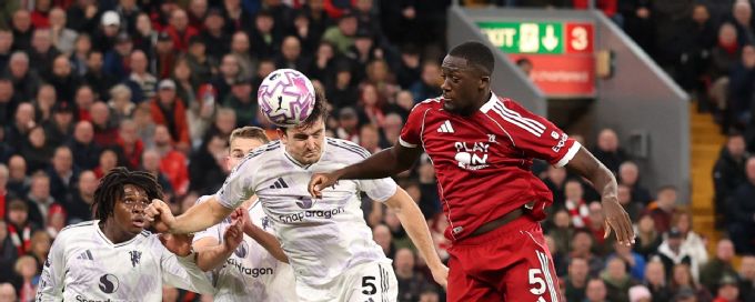 Harry Maguire rises in 84th minute to sink Liverpool at Anfield