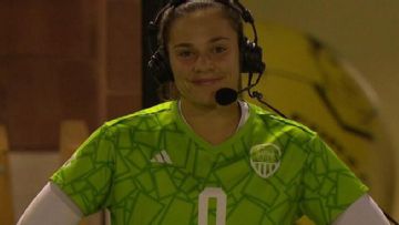 MS State goalie Jenny Harrison reviews shutout debut