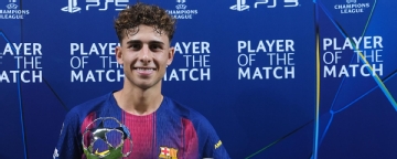 Fermín López makes history with Barcelona hat trick in UCL