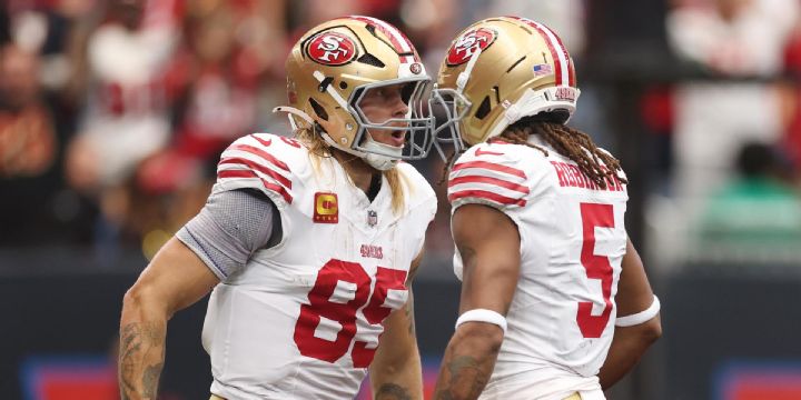 George Kittle makes nice TD grab while surrounded by defenders