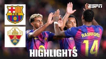 Marcus Rashford & Lamine Yamal score in Barcelona's win over Elche