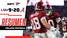 Alabama sella su octava victoria consecutiva con sólida defensa frente a LSU