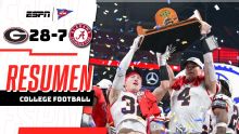 ¡Georgia campeón de la SEC! Los Bulldogs vencieron 28-7 a Alabama