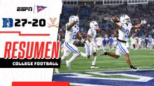 Duke se corona en la ACC con un TD en la prórroga y una intercepción salvaje