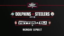 Get ready for Dolphins-Steelers Monday night on ESPN