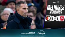 Feyenoord e Twente empatam por 1 a 1 pelo Campeonato Holandês; VEJA os melhores momentos