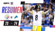 ¡Final inédito en la victoria de los Steelers sobre Lions! | Resumen: Steelers 29 Lions 24