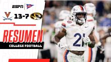 Virginia sorprende a Missouri y se lleva el Gator Bowl 13-7