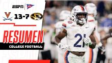 Virginia sorprende 13-7 a Missouri y se lleva el Gator Bowl