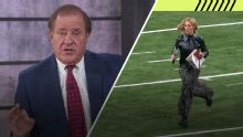 Chris Berman does an epic highlight of Laura Rutledge's Sugar Bowl sprint