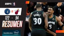 Los Timberwolves superaron al Heat y sumaron su tercer triunfo consecutivo