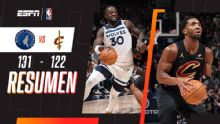 Minnesota se impuso ante los Cavaliers y acumuló su cuarto triunfo al hilo