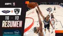 En un final muy reñido, New Orleans logró superar 116-113 a Brooklyn