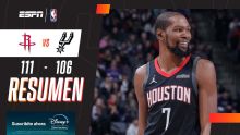¡Los Rockets lo dieron vuelta y firmaron un triunfazo ante San Antonio!