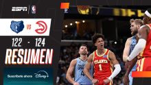 Jalen Johnson guió la victoria 124-122 de Atlanta sobre Memphis