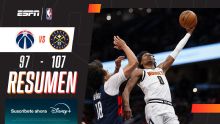 Denver superó a domicilio a Washington con marcador de 107 a 97