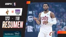 Cavaliers venció por 123-118 a los Kings y están cerca del segundo puesto de su Conferencia
