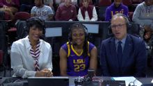 No. 6 LSU's MiLaysia Fulwiley reacts to her highlights vs. Texas A&M