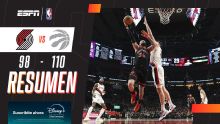 Toronto frenó la racha de Portland en NBA