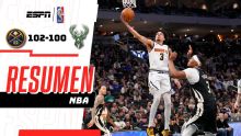 Denver Nuggets resiste y vence 102-100 a Milwaukee Bucks