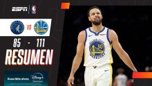 ¡Curry fue más que Edwards y los Warriors vencieron a los Wolves!