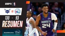 Paliza de los Hornets ante los 76ers por 130-93