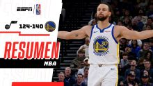 Golden State aplasta 140-124 a Utah con una lluvia de triples