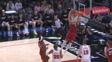 ¡Larsson vuela y define con alley-oop para Miami!