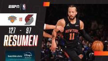 Los Knicks ganaron holgadamente ante Blazers, con Brunson como figura