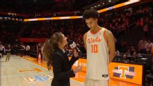 No. 25 Tennessee's Nate Ament reflects on 28-point night vs. Ole Miss