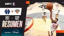 Los Knicks se impusieron ante los Wizards y estiraron su buen momento en la NBA