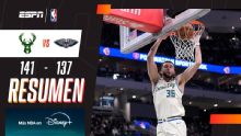 ¡Gran triunfo de los Bucks ante los Pelicans en suplementario!