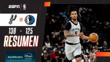 Con un Stephon Castle intratable, los Spurs vencieron a los Mavericks por 138-125