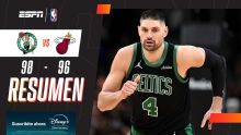¡Boston lo ganó en el final y Vucevic debutó con triunfo ante el Heat!