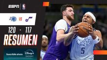 ¡Tremendo triunfo del Magic ante Jazz por 120-117!