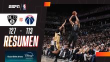 Brooklyn consiguió algo de aire con una victoria 127-113 sobre Washington