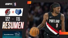 Portland hizo doblete contra Memphis