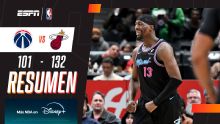 El Heat logró una clara victoria ante los Wizards