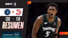 ¡De la mano de Edwards, Minnesota firmó un contundente triunfo ante los Hawks!