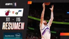 En un partidazo, Utah Jazz venció por 115-111 a Miami Heat
