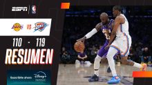 Oklahoma se impuso 119-110 sobre los Lakers en un partido que estuvo marcado por la ausencia de jugadores relevantes