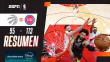 Detroit se hizo fuerte de visitante y derrotó 113-95 a Toronto
