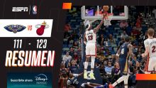 Miami se hizo fuerte de visitante y venció 123-111 a New Orleans