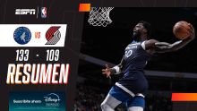Con una impecable actuación de Julius Randle, Minnesota derrotó 133-109 a Portland