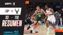 Los Bucks sorprendieron en Oklahoma y vencieron por 110-93 a OKC