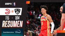 Atlanta derrotó 115-104 a Brooklyn con doble-doble de Jalen Johnson