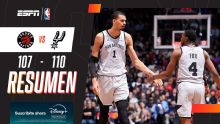 ¡Victoria ajustada de los Spurs ante los Raptors!