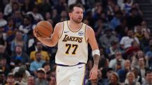 Luka Doncic scores 26 points, LeBron James adds 22 as Lakers run away from Warriors for 129-101 win