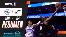 En un partido muy ajustado, Philadelphia 76ers derrotó Utah