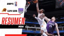 En un partido lleno de grandes jugadas, los Phoenix Suns vencen a los Kings en Sacramento por 114-103